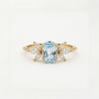 Blue Topaz Bloom Ring