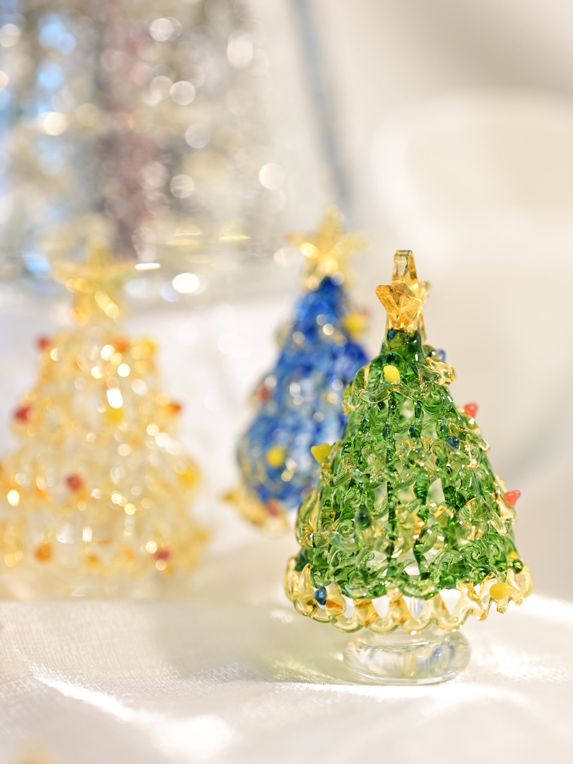 Handcrafted Glass Christmas Tree — Free Gift