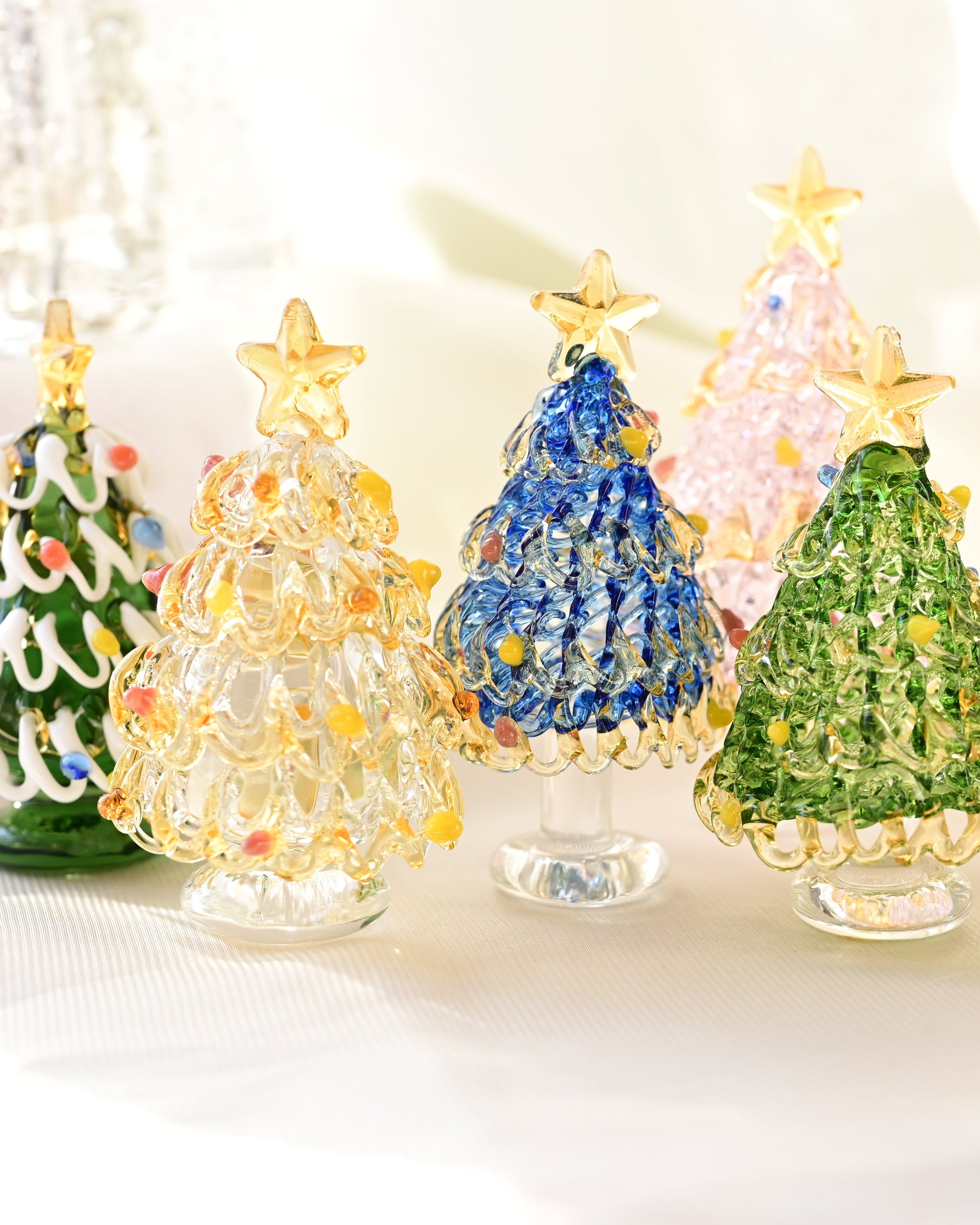 Handcrafted Glass Christmas Tree — Free Gift