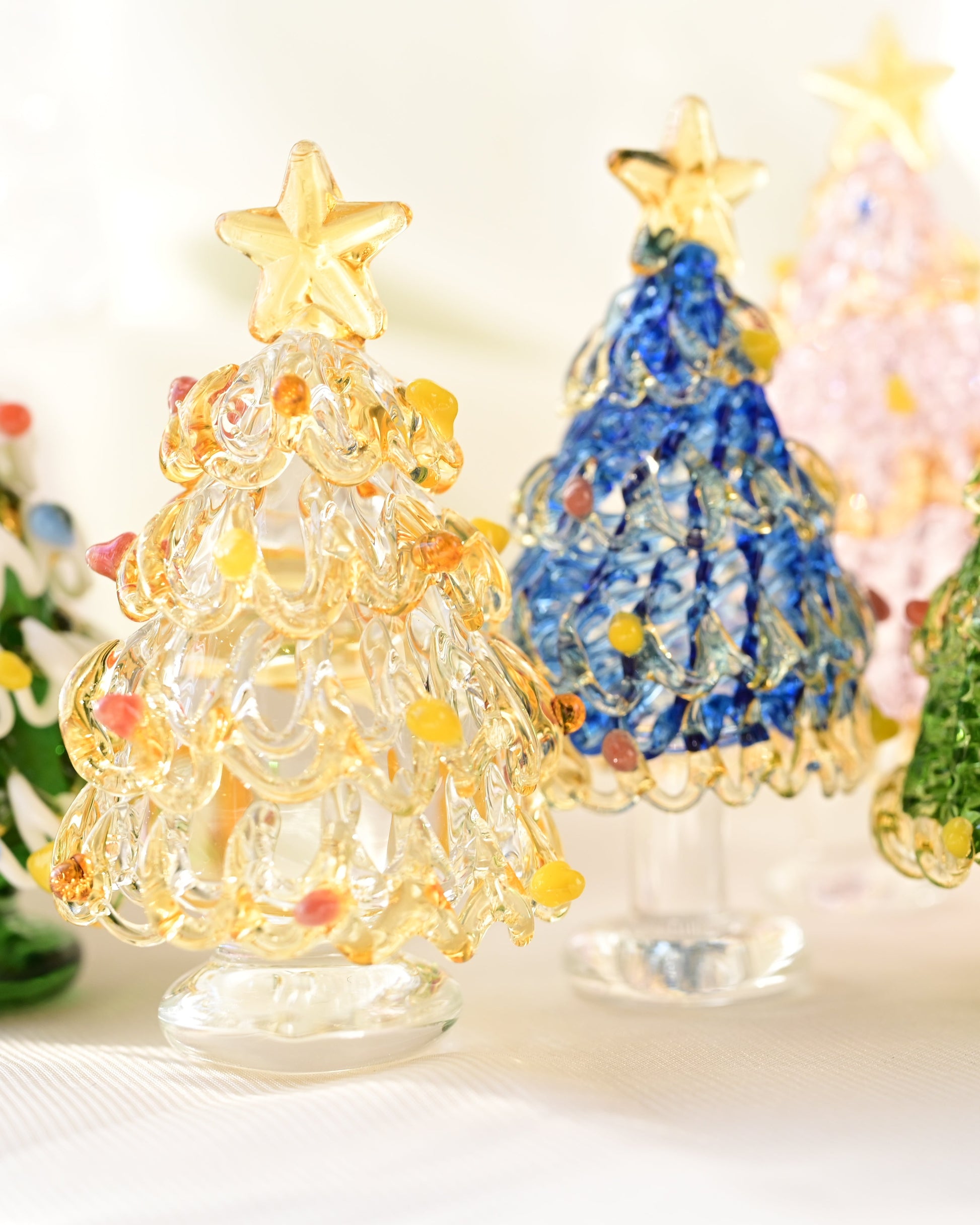 Handcrafted Glass Christmas Tree — Free Gift