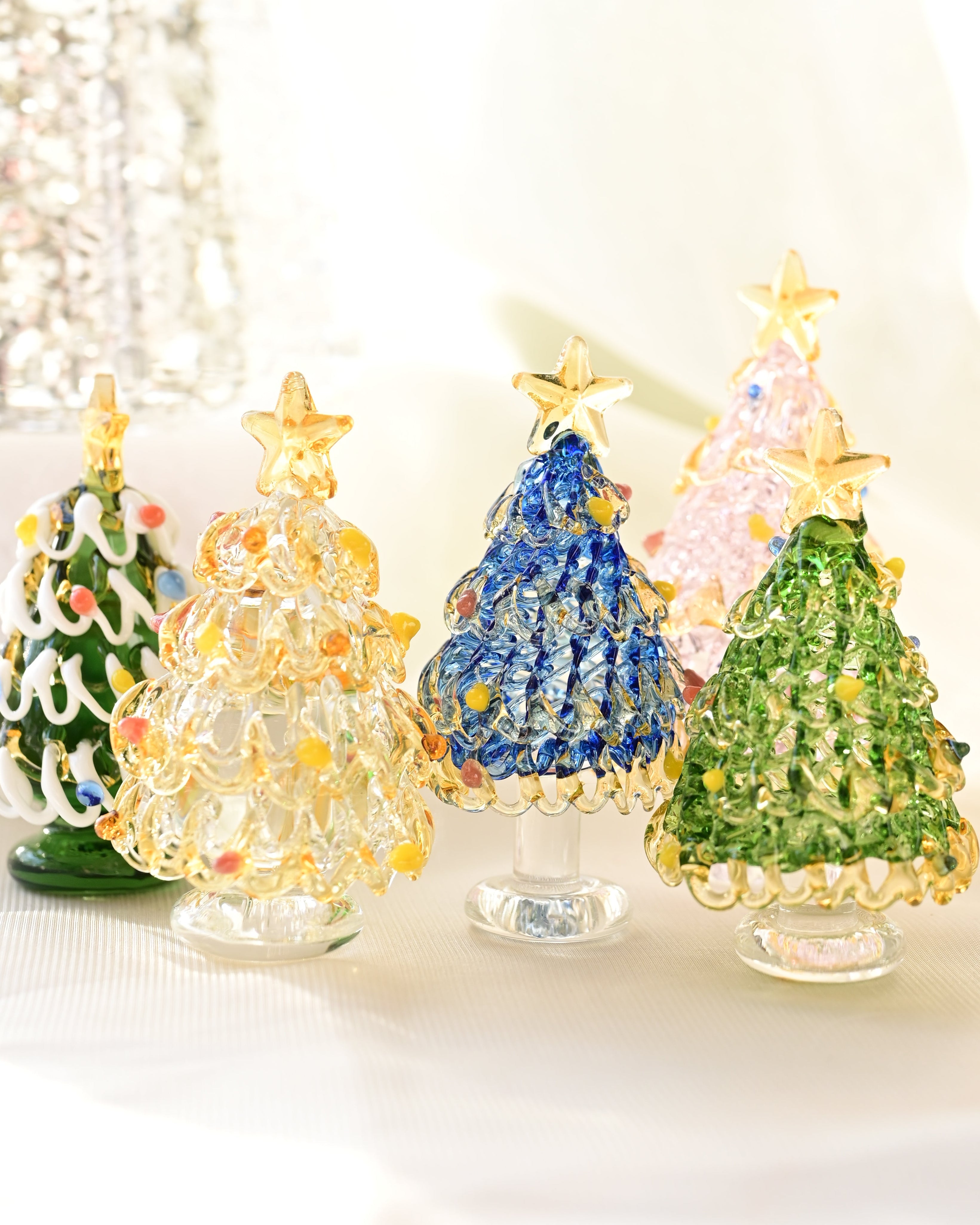Handcrafted Glass Christmas Tree — Free Gift