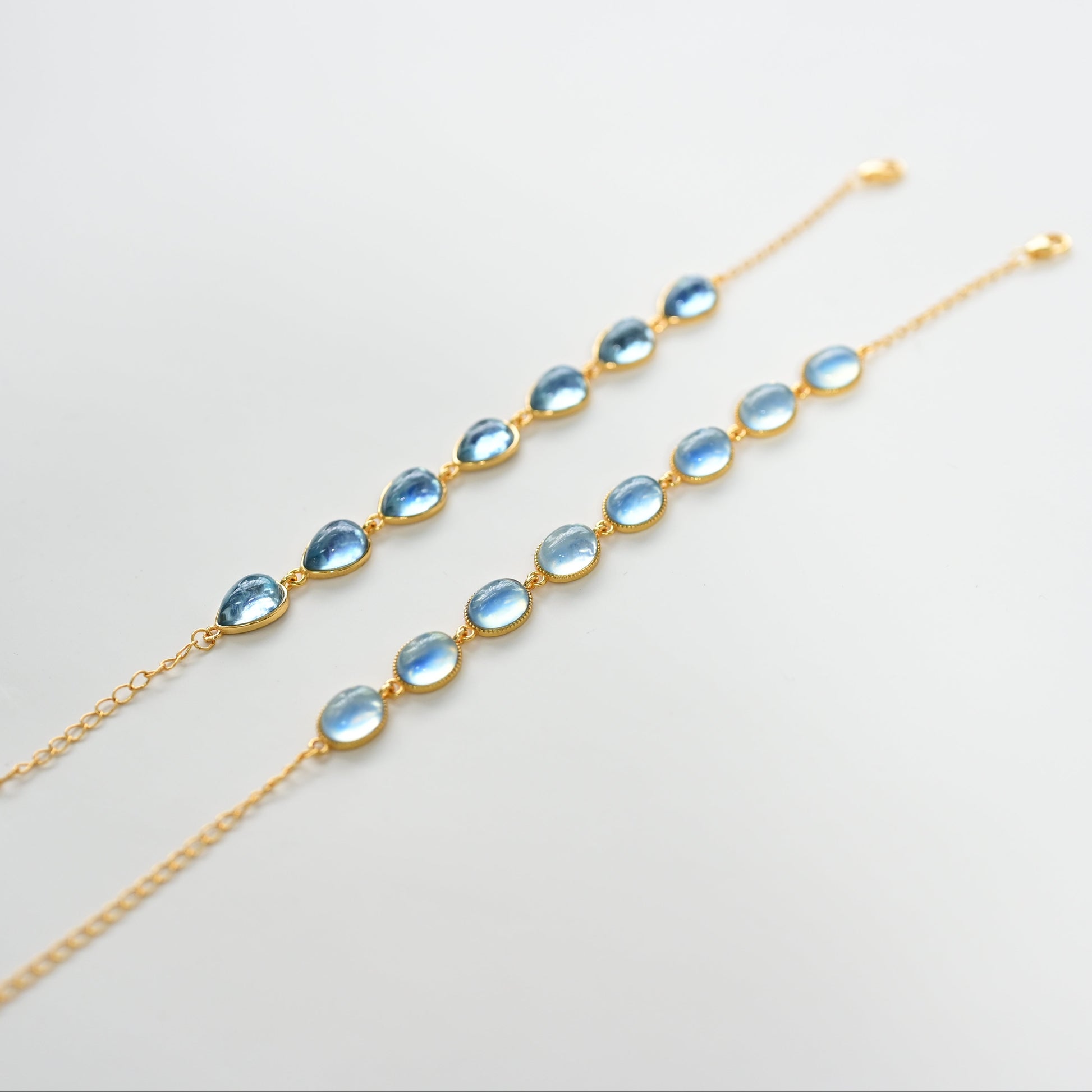 Aquamarine Link Bracelet