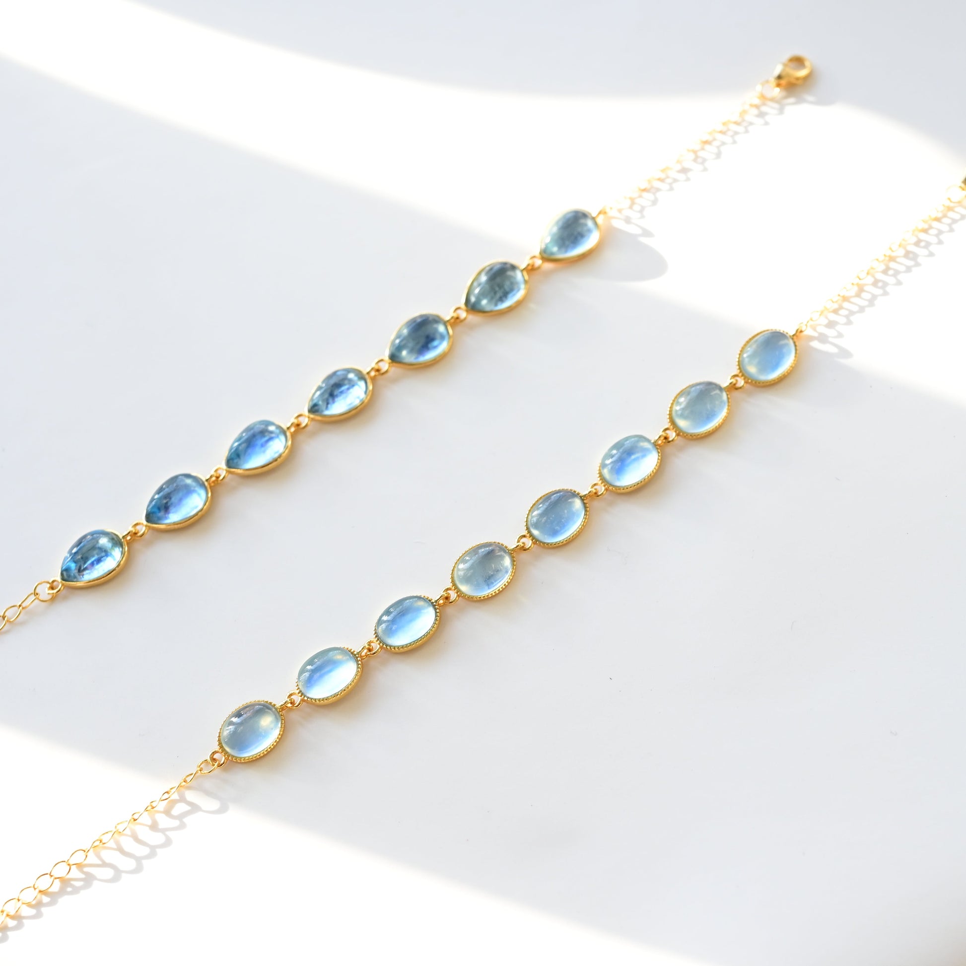 Aquamarine Link Bracelet