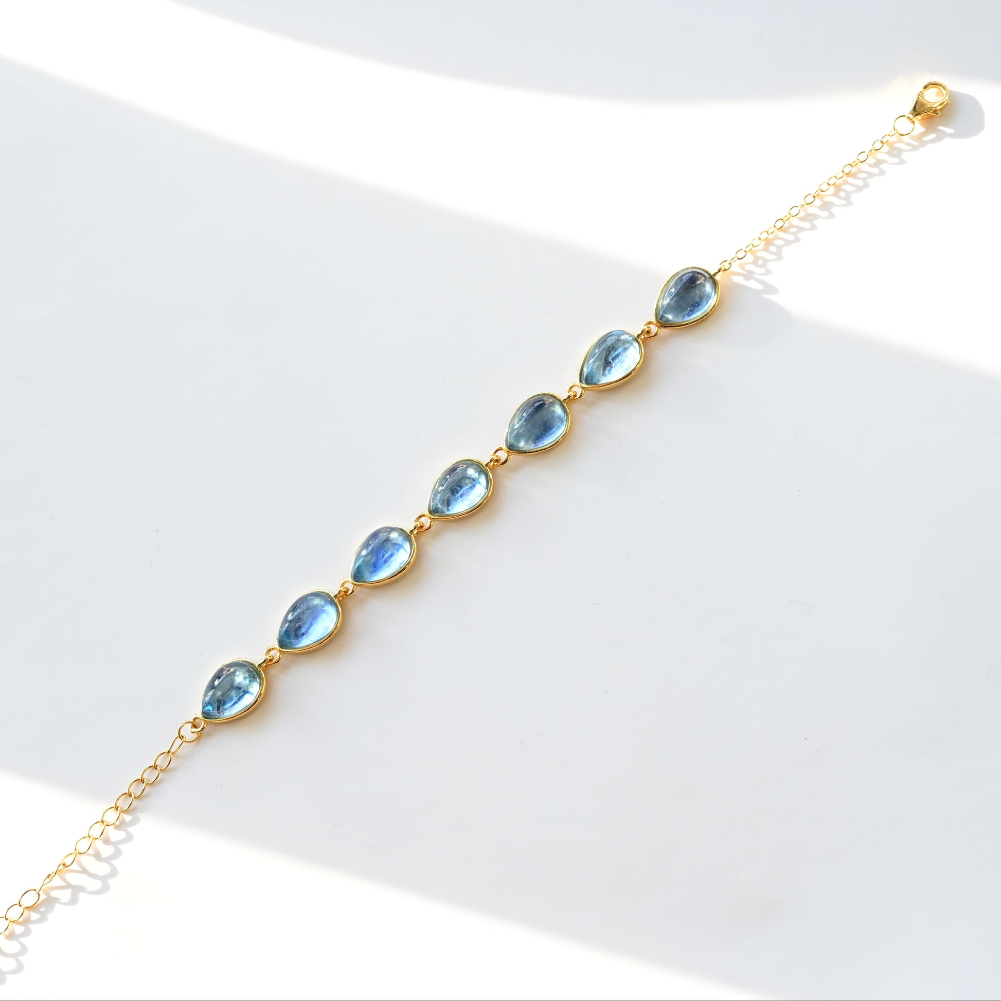 Aquamarine Link Bracelet