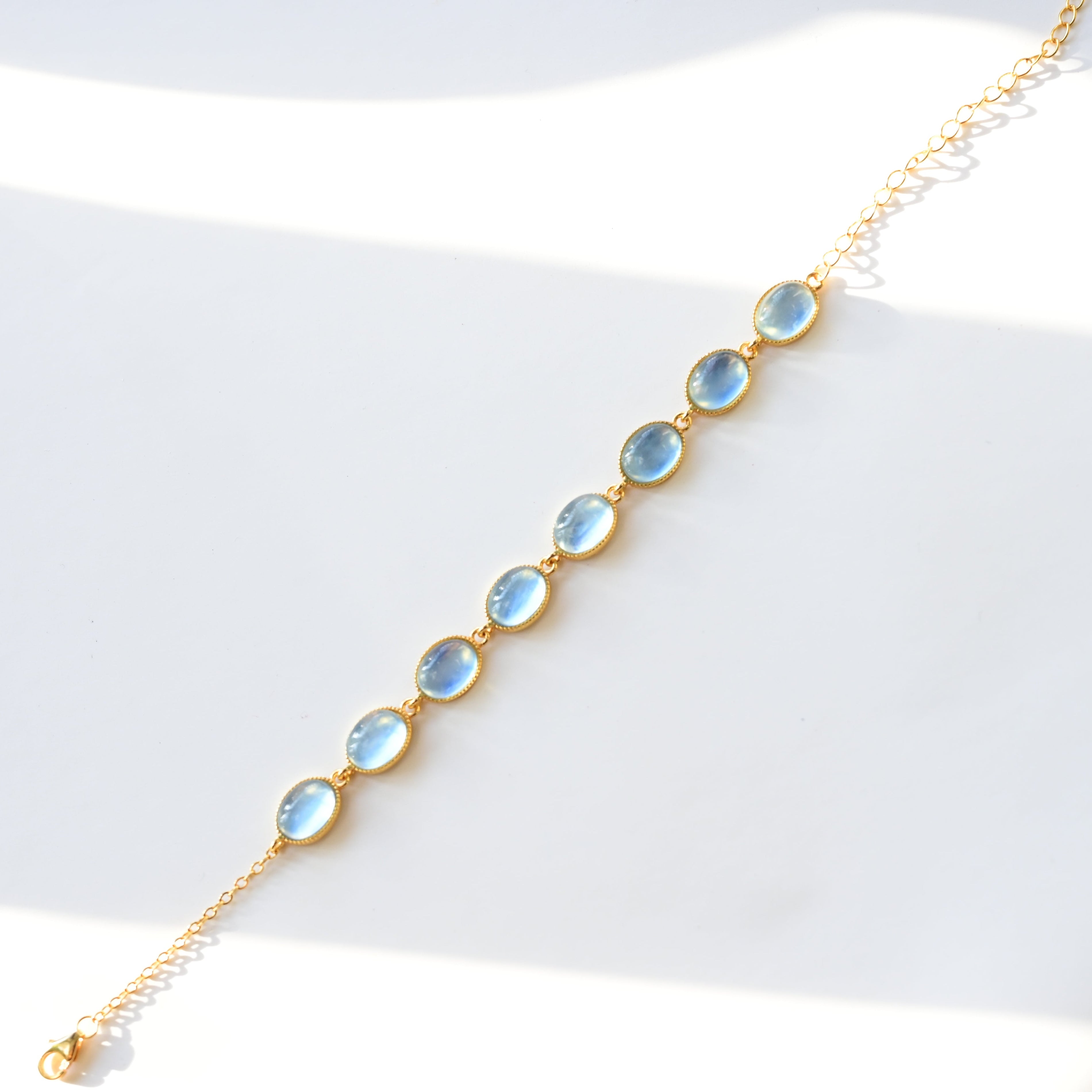 Aquamarine Link Bracelet