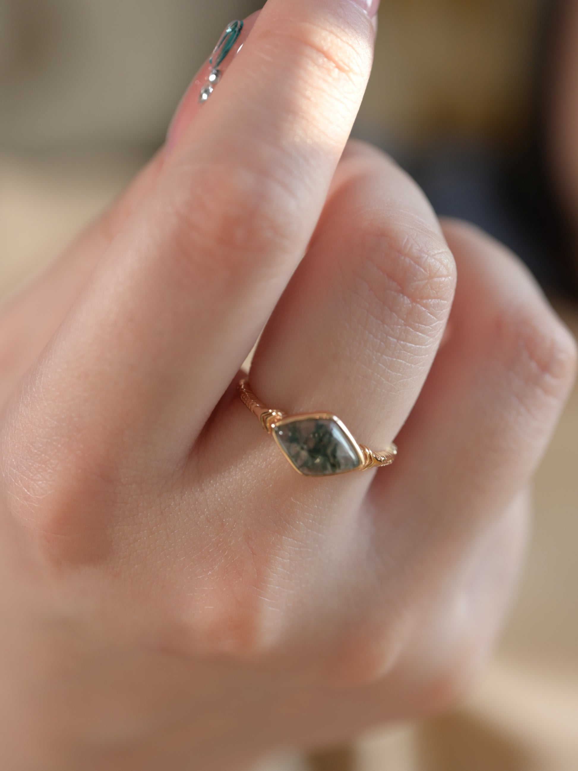 Nature’s Mirror Moosachat Ring