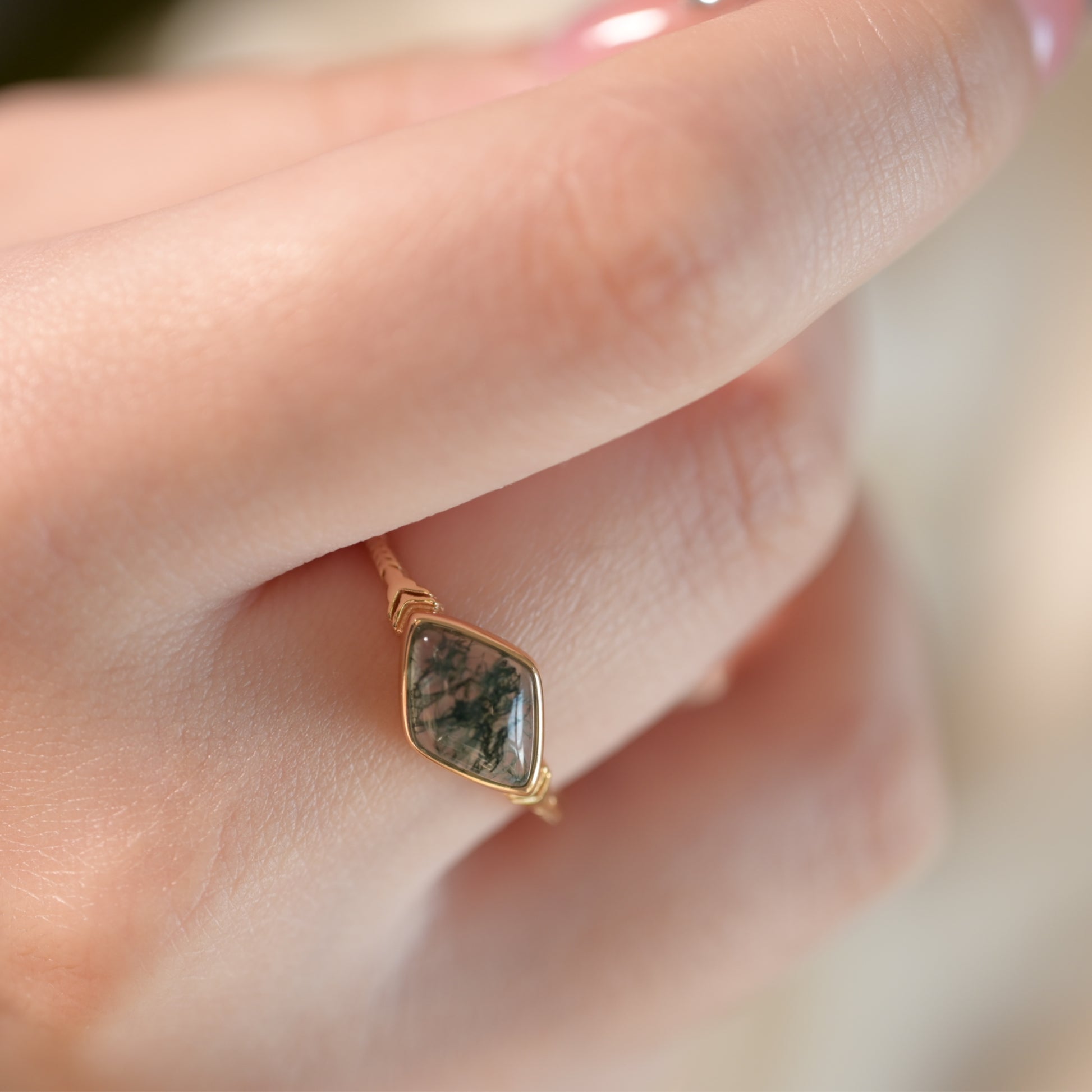 Nature’s Mirror Moosachat Ring