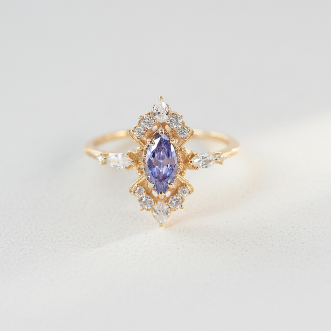 Marquise Tanzan Radiance Ring