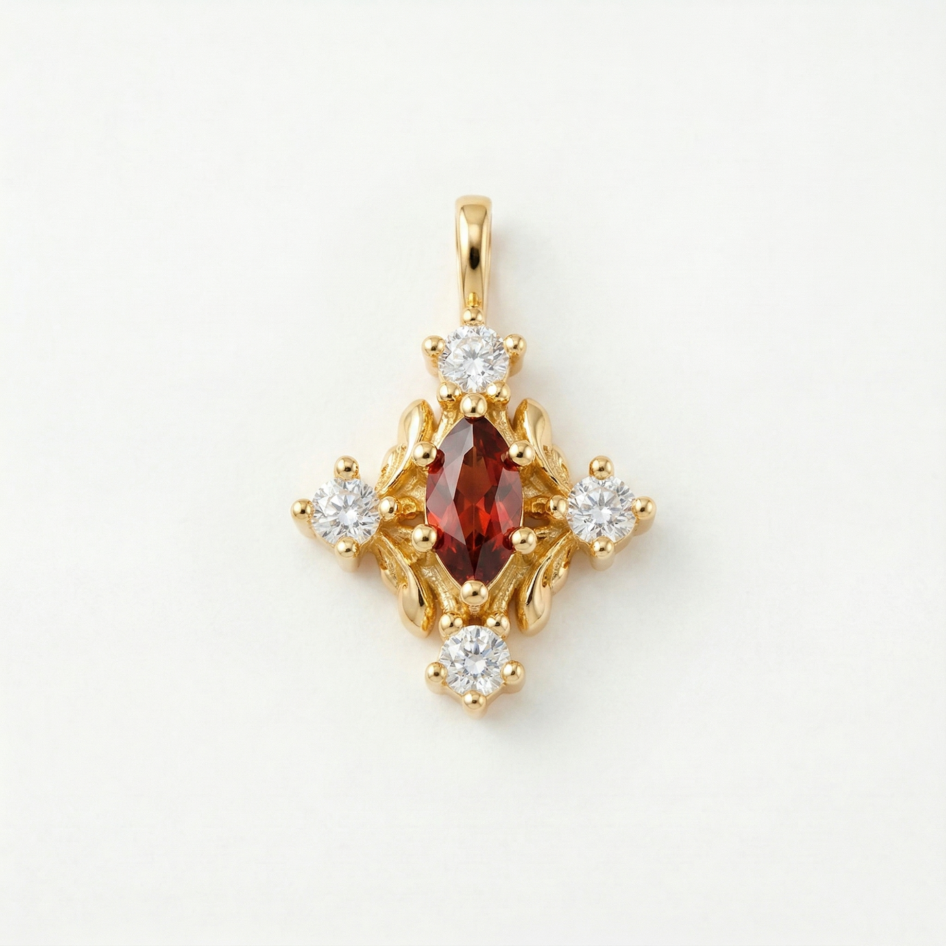 Marquise Garnet Pendant