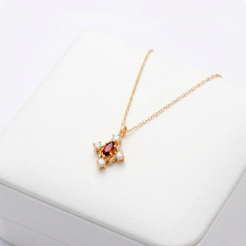 Marquise Garnet Pendant