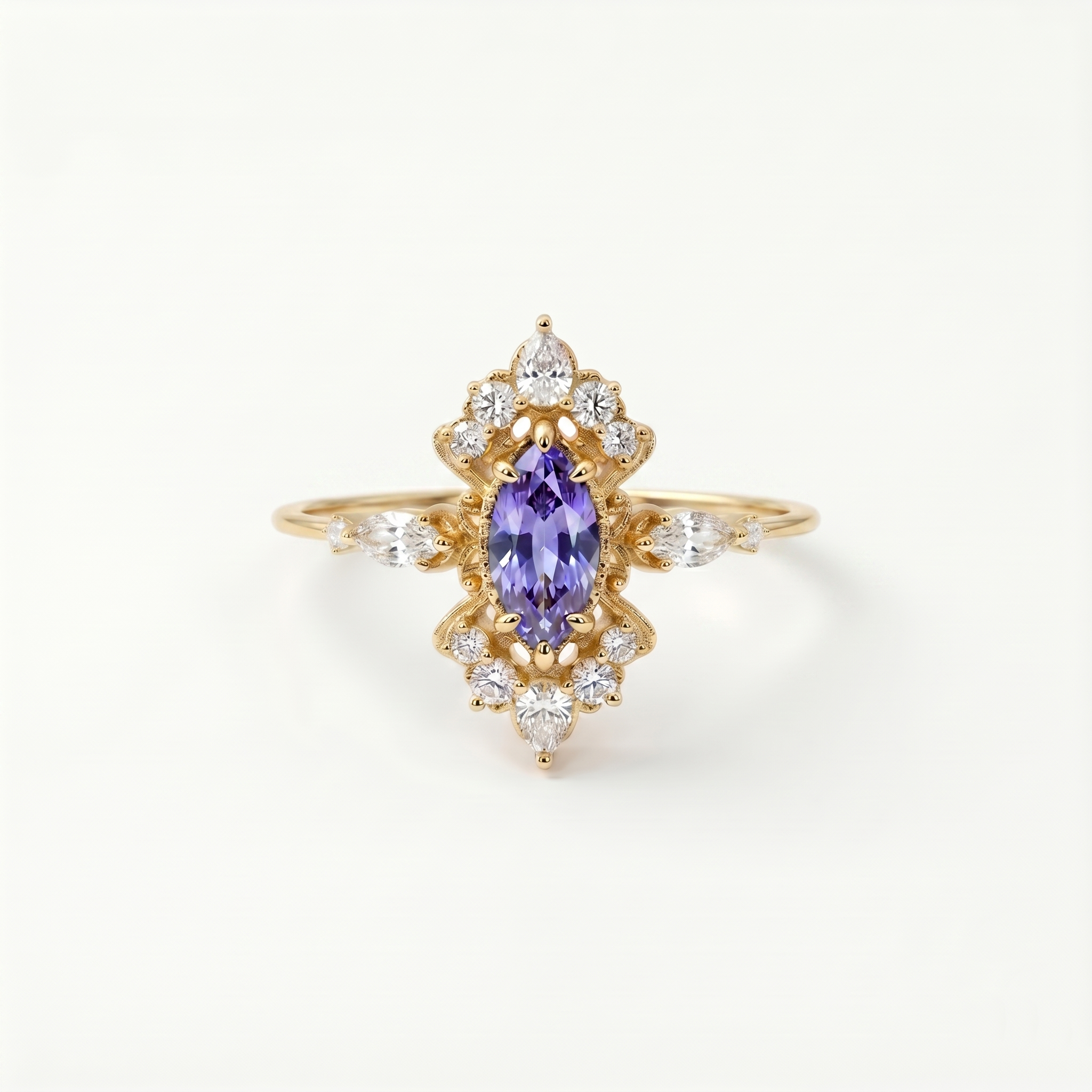 Anillo Marquise Tanzan Radiance