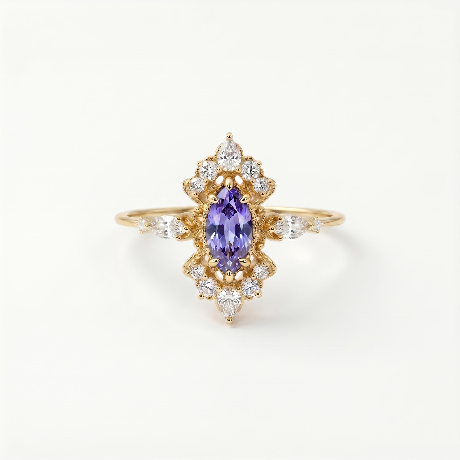 Anillo Marquise Tanzan Radiance