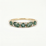 Moss Agate Band Ring