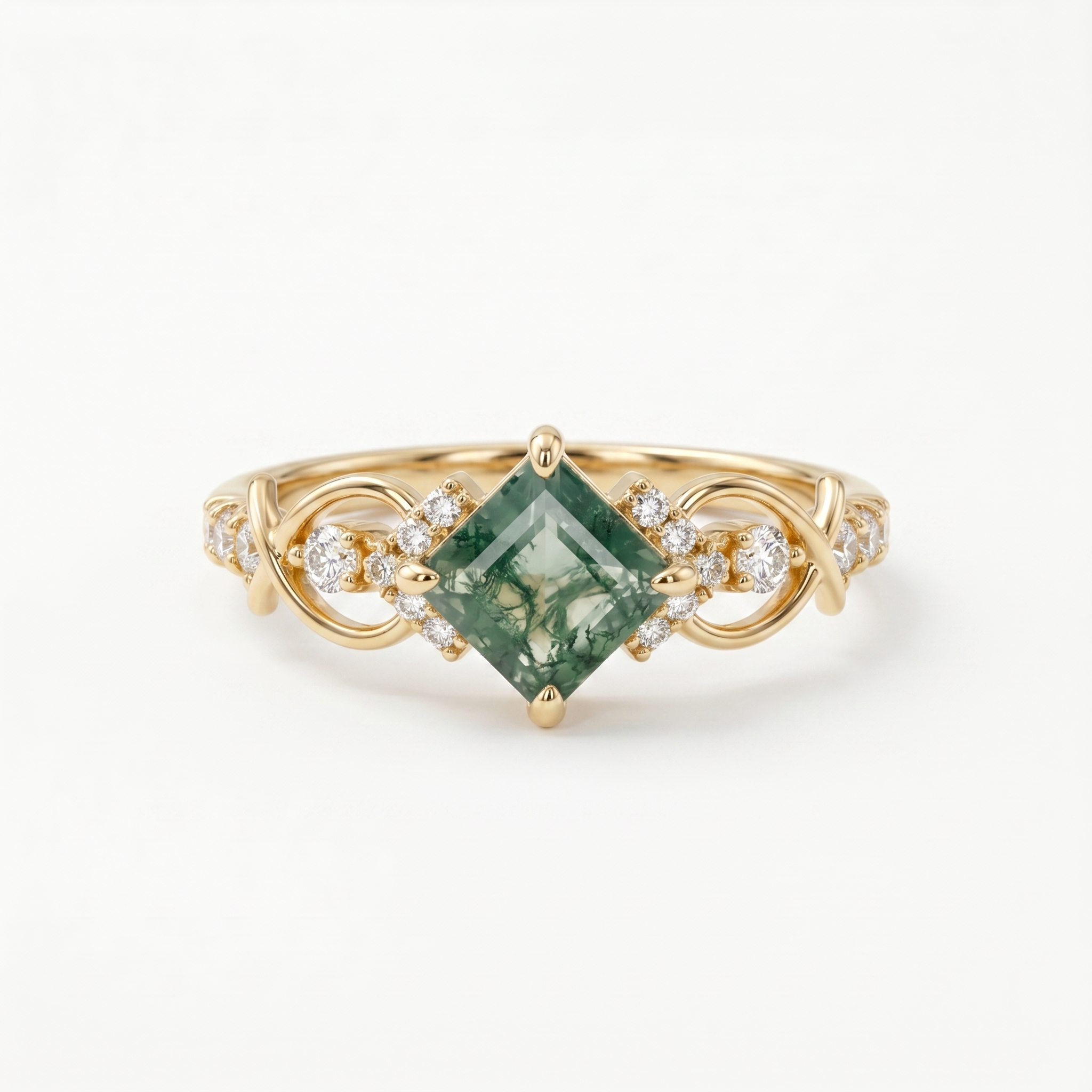 Anello Eleganza Mossbound