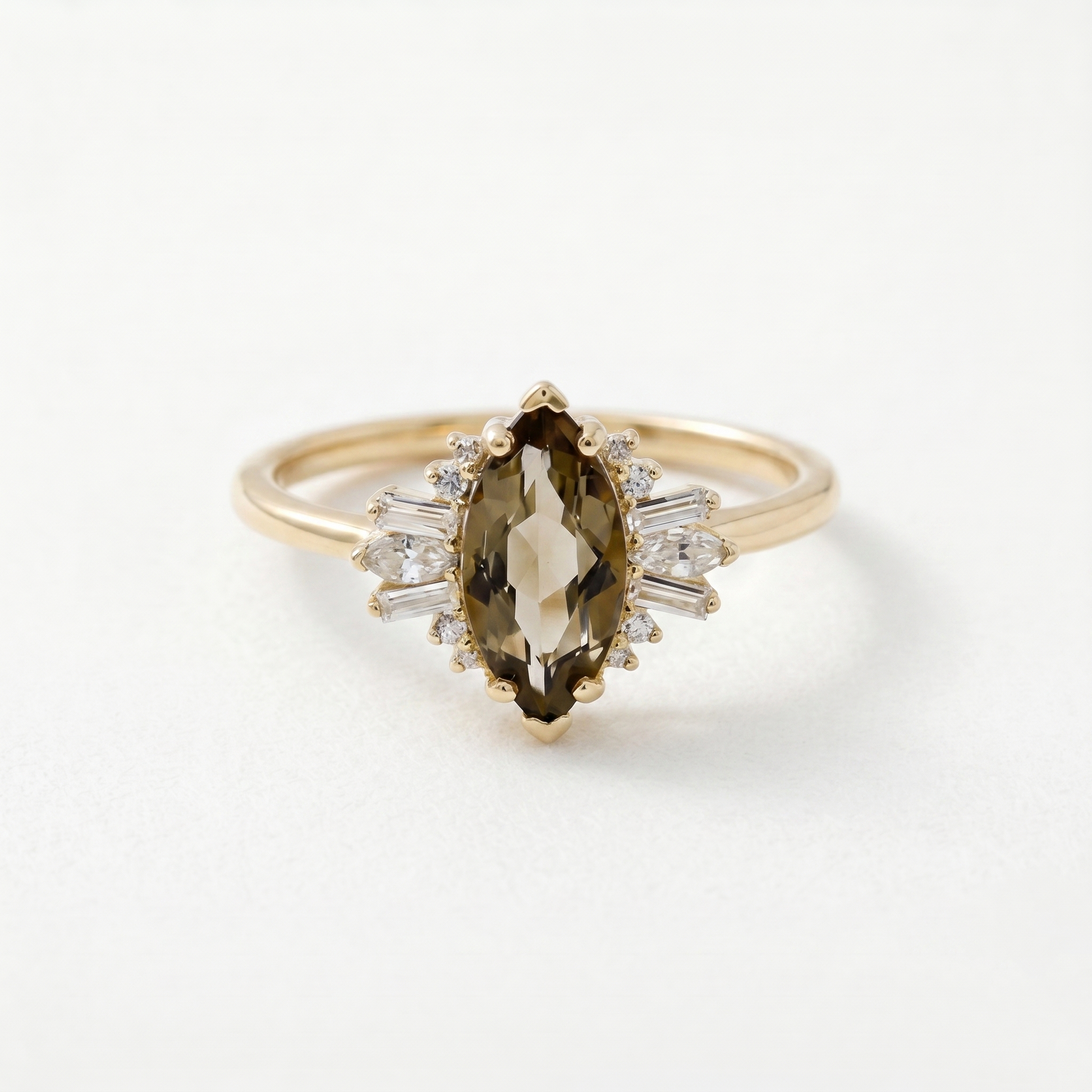 Anello Marquise Splendore Fumoso