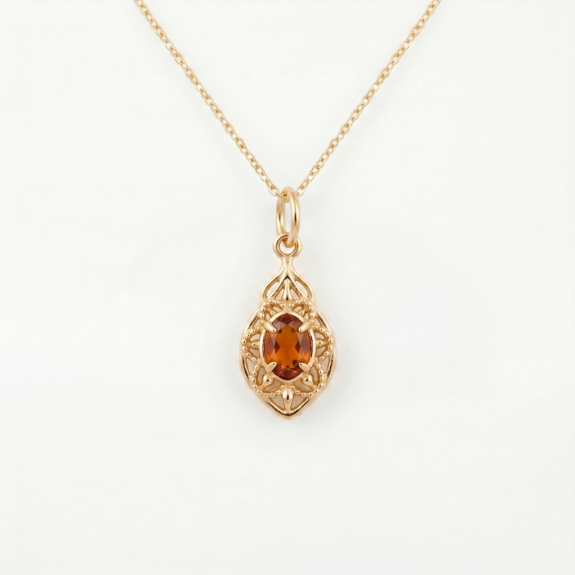 Ciondolo vintage in granato Ember