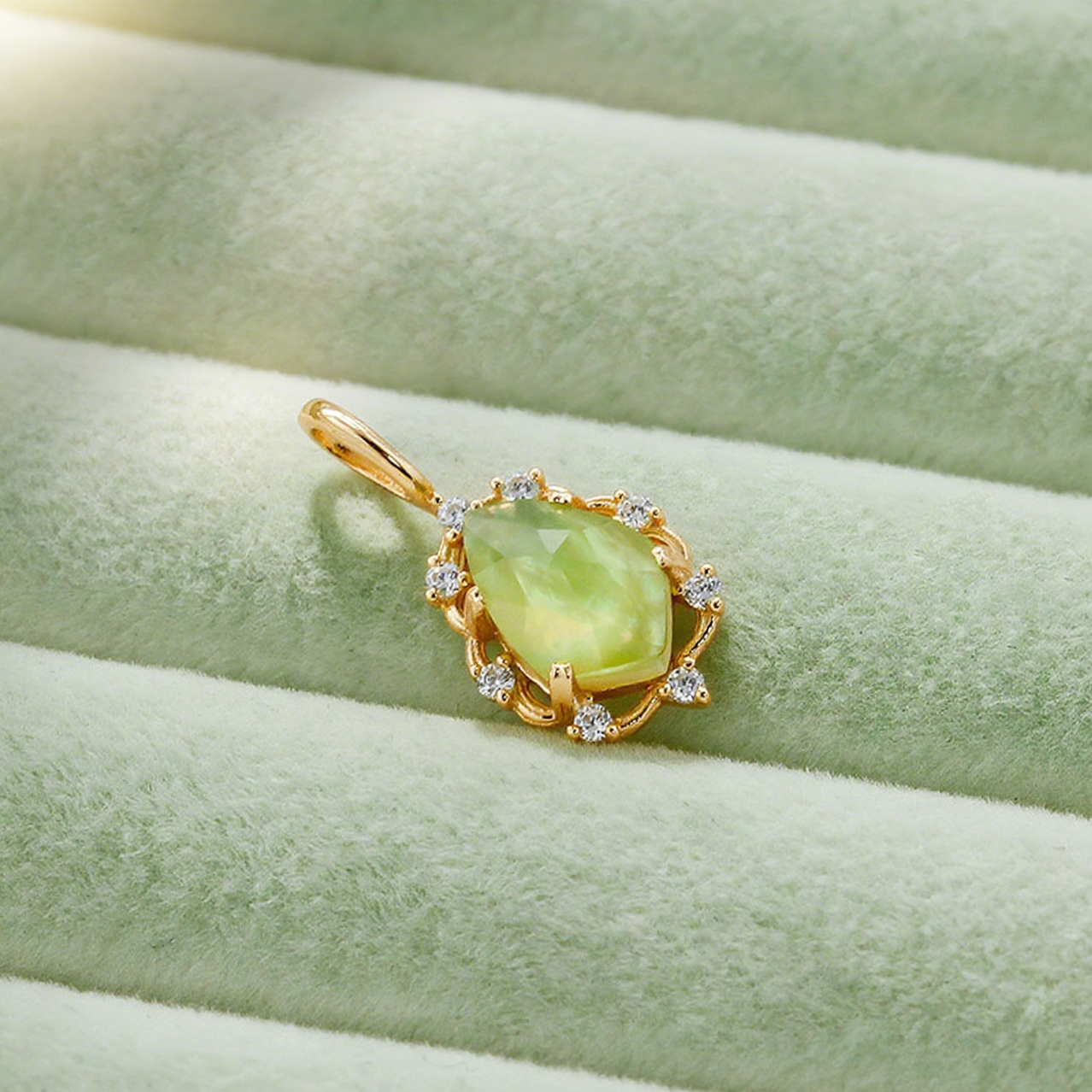 Vintage Grace Peridot Pendant